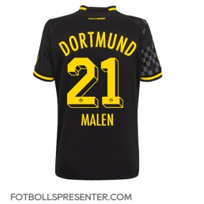 Borussia Dortmund Donyell Malen #21 Borta Matchtröja Dam 2022-23 Kortärmad